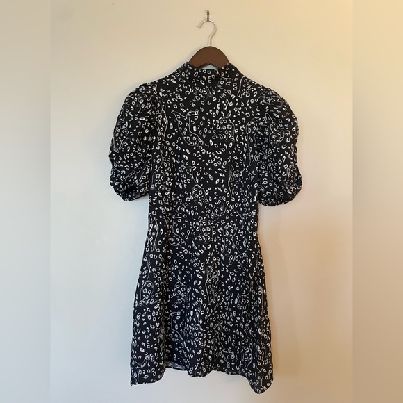 Ted Baker Puff Sleeve Mini Dress - Picture 2 of 4